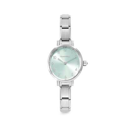 Nomination Paris Silver Watch With Oval Green Face