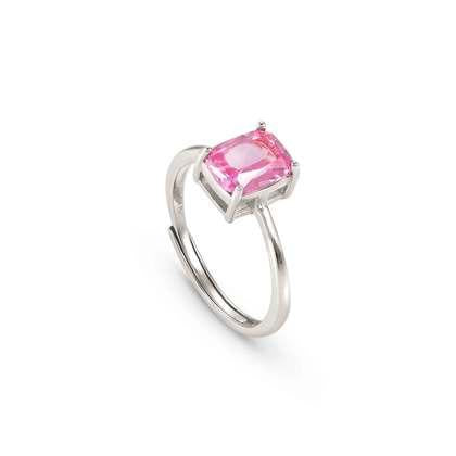 Nomination Colour Wave Ring - Silver & Pink CZ