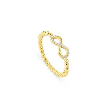 Nomination Love Cloud Gold Ring - CZ Infinity